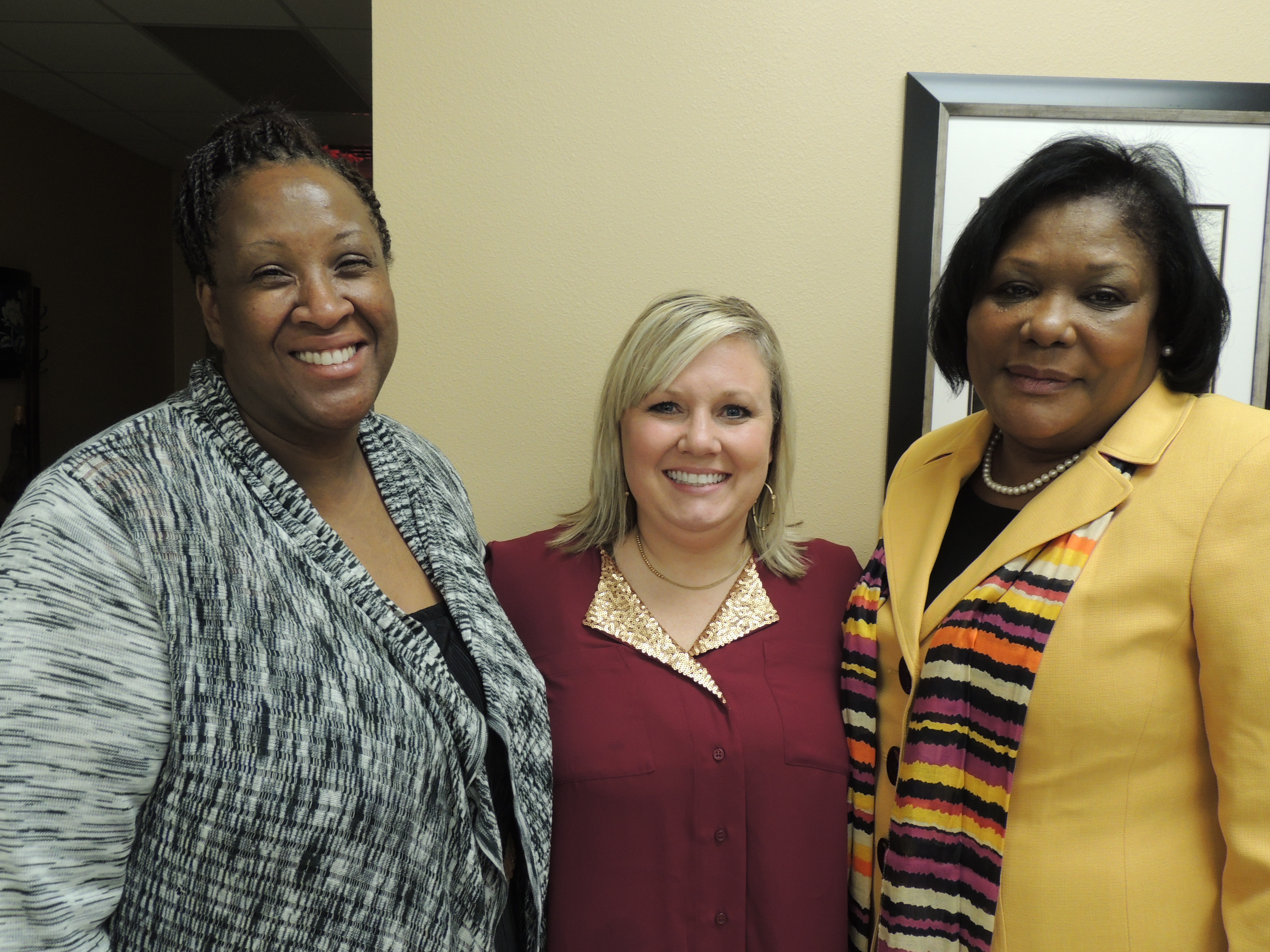 Iketha Williams-Scholarship Chair; Robin Cox-Serenity Care Providers; Angie Jackson-Wilson-BPW Pres.